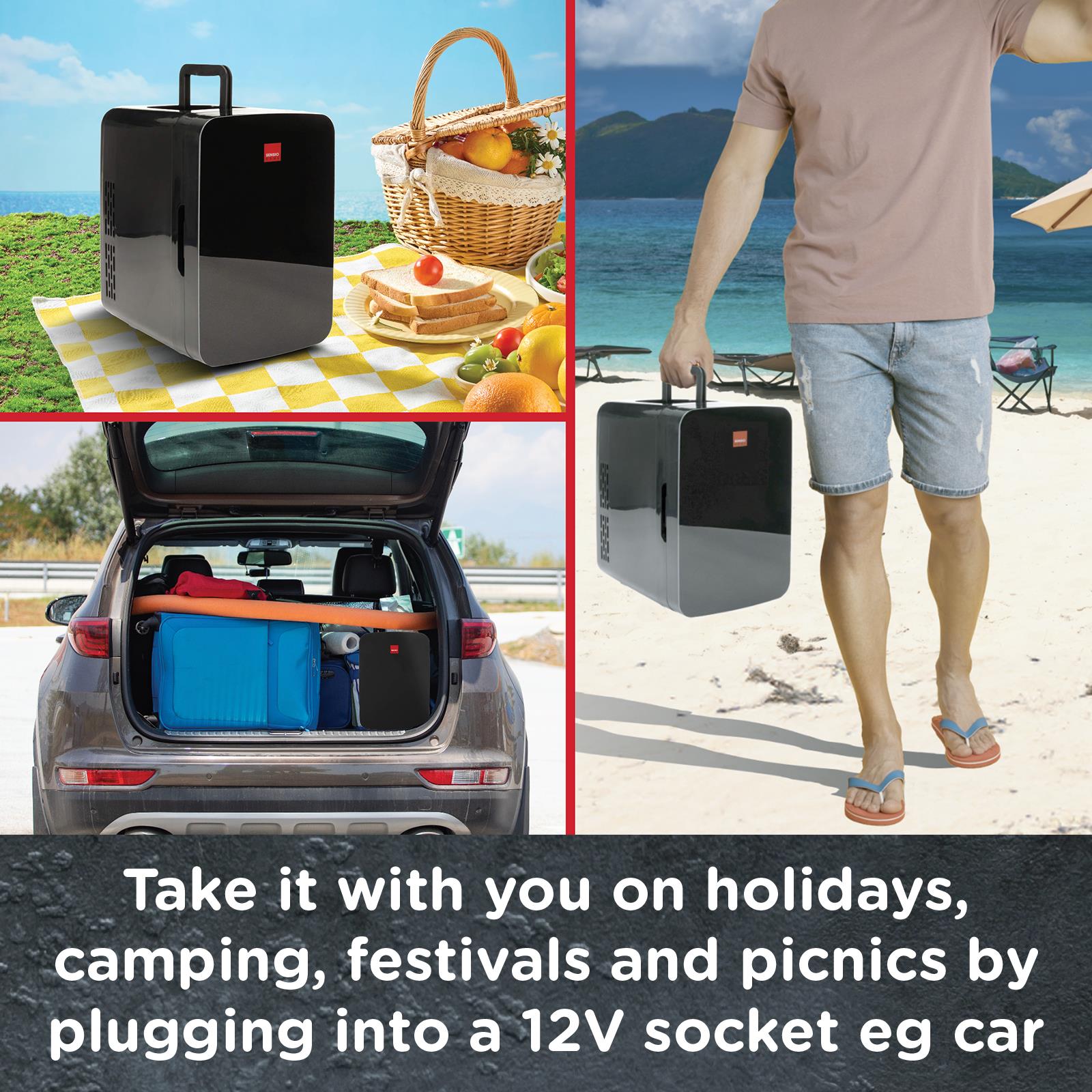 Sensiohome Oven Chill – Gourmet Pro 15L Airfryer Oven + Black 10L Mini Fridge - Value Bundle