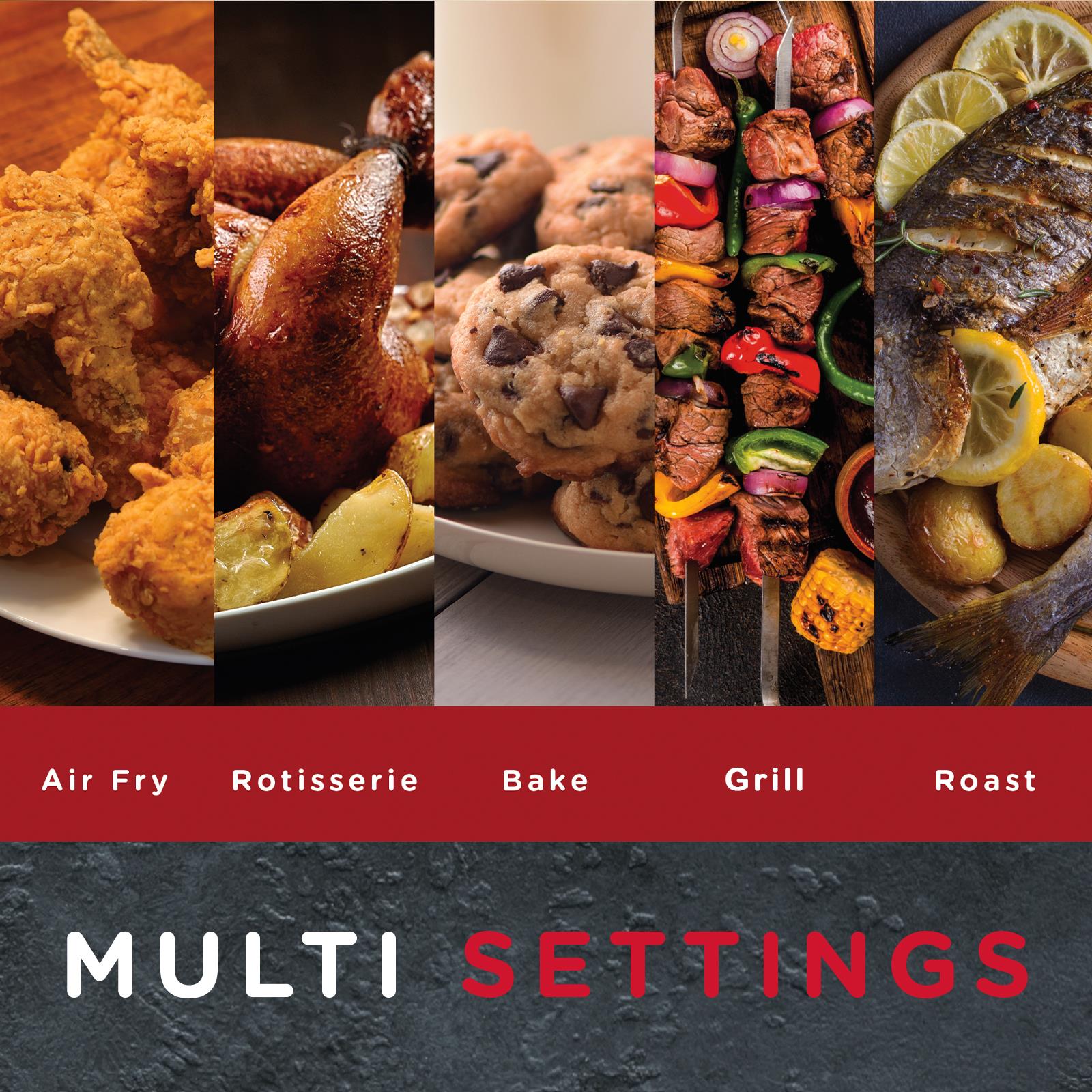 Sensiohome Roast & Chill – Mega 21L Capacity Air Fryer Oven + Grey 10L Mini Fridge - Value Bundle