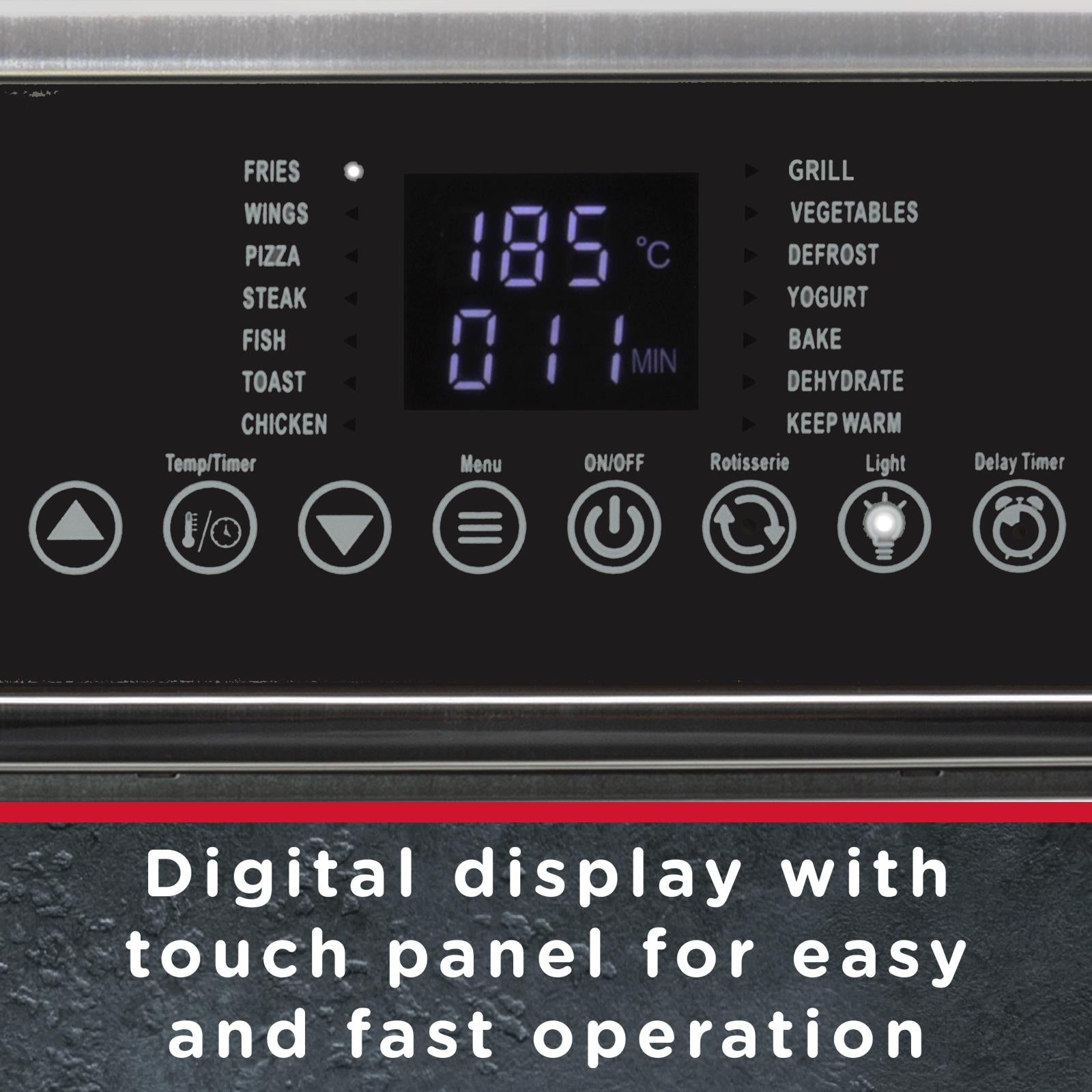 Sensiohome Oven Chill – Gourmet Pro 15L Airfryer Oven + Black 10L Mini Fridge - Value Bundle