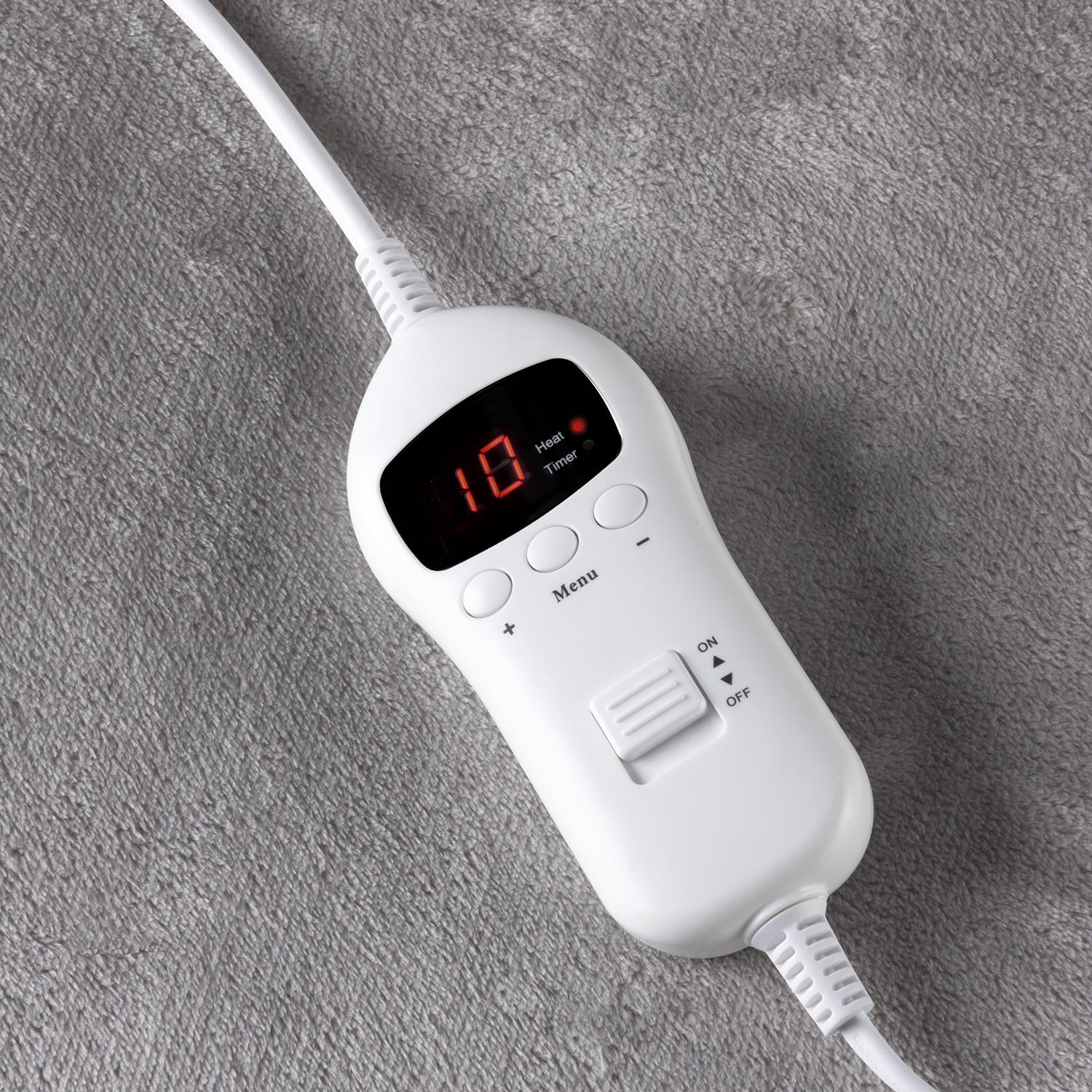 Sensio Home Luxury Heated Throw Electric Blanket Grey