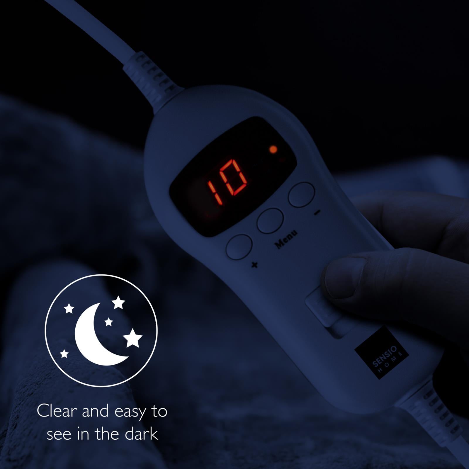 Sensiohome Snug Set – Grey Luxury Heated Throw + Foot Warmer - Value Bundle