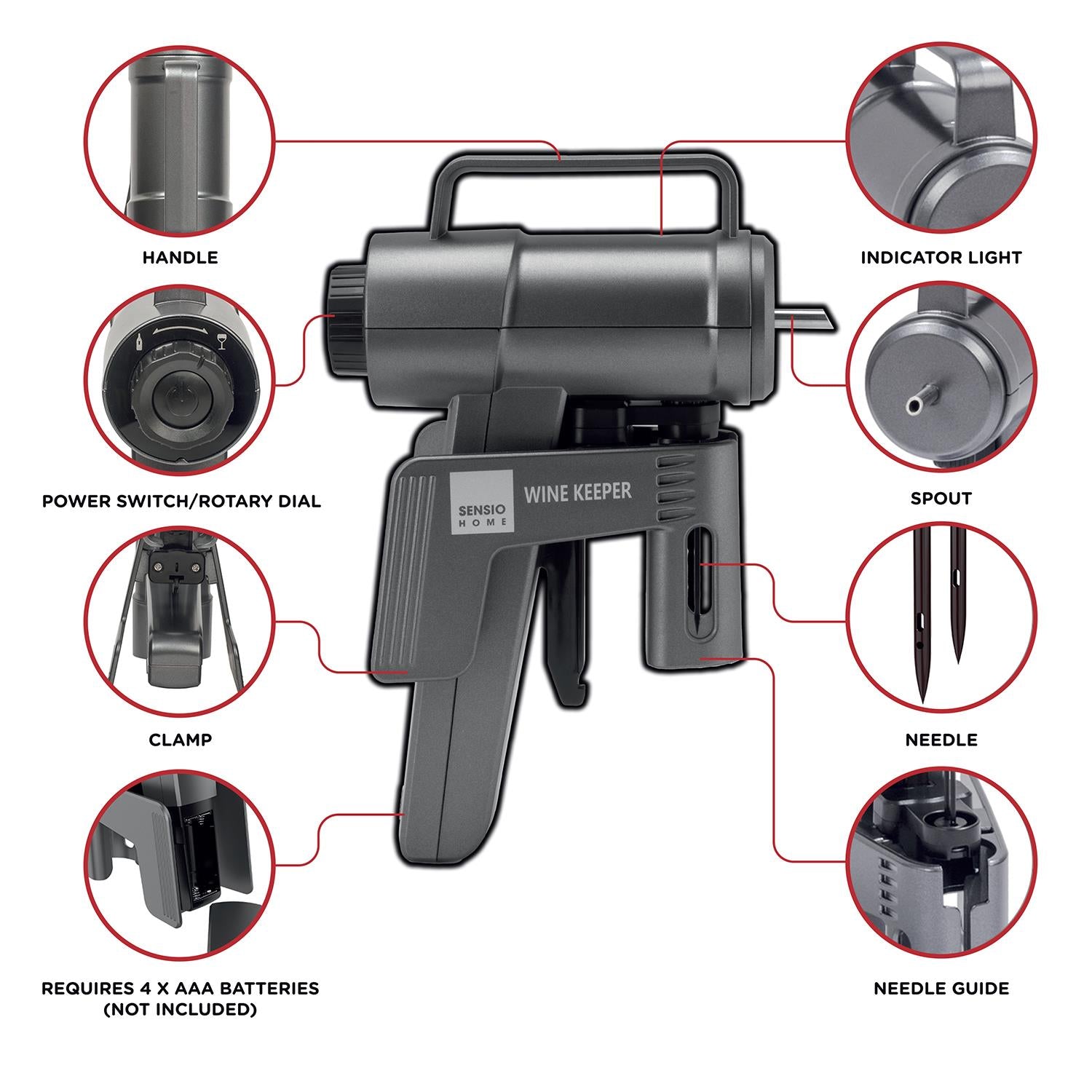 Sensio Home Wine Keeper Wine Preservation System