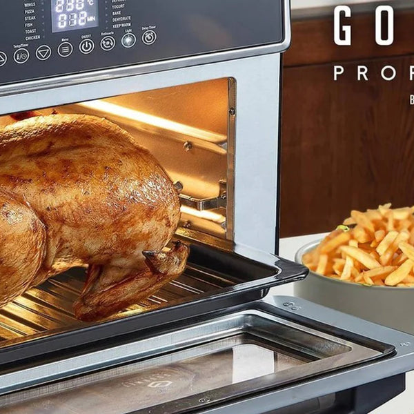 1500W Power Small Air Fryer Toaster Oven Combo for Chicken, Pizza