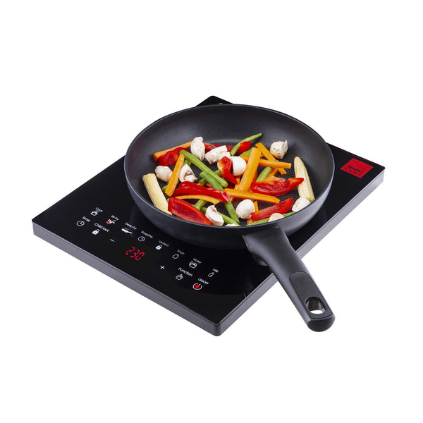 Sensio Home Electric Digital Induction Hob 8 Adjustable Temperature & Power Settings, 6 Cooking Settings