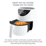 Sensio Home Super Chef White Digital Air Fryer 1500W Multifunctional