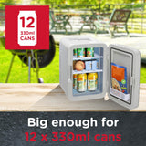 Sensiohome Frost Mix – Grey 10L Mini Fridge + Black 15L Mini Fridge - Value Bundle
