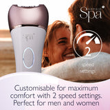 Sensio Spa Multifunctional 5 In 1 Callus Hard Skin Remover, Epilator, Shaver, Exfoliator, Massager