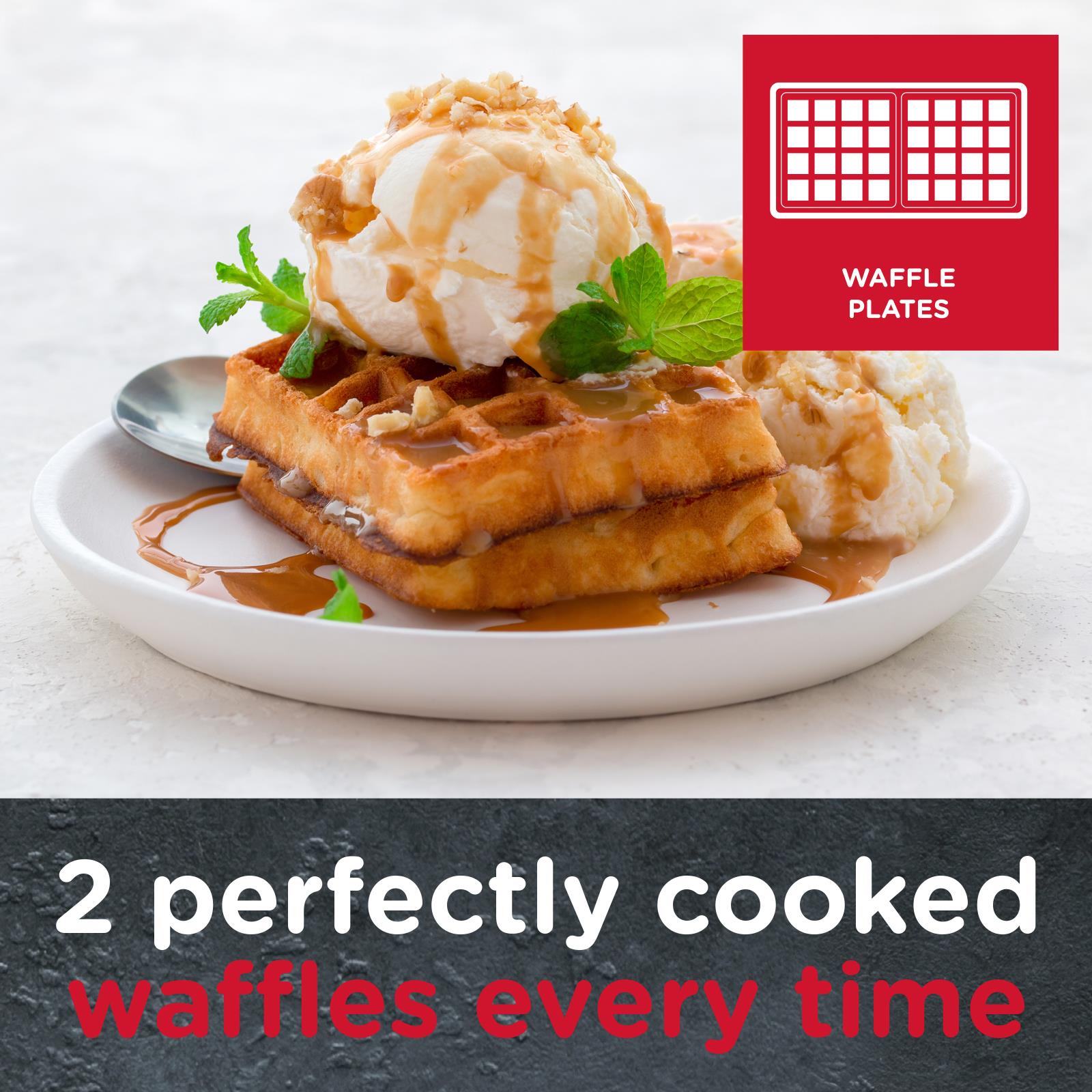 Sensiohome Toast Party – Round Waffle Maker + 3 in 1 Waffle, Sandwich, Grill & Panini Maker - Value Bundle