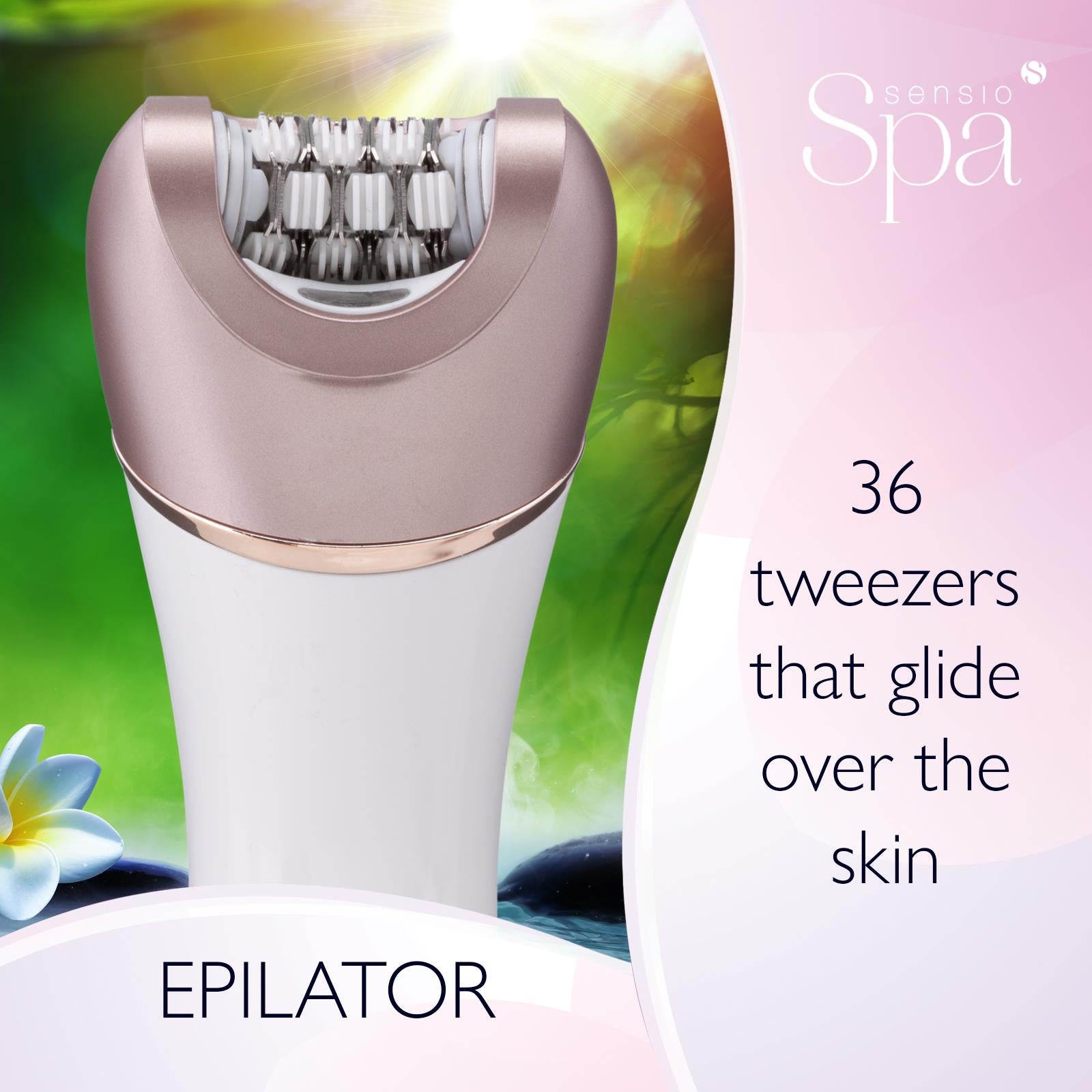 Sensio Spa Multifunctional 5 In 1 Callus Hard Skin Remover, Epilator, Shaver, Exfoliator, Massager