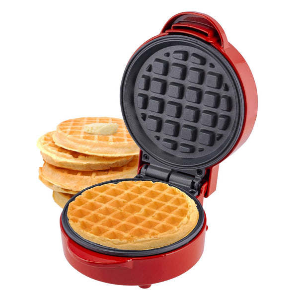 Global Gourmet by Sensio Home Mini Waffle Maker Machine Red 550W