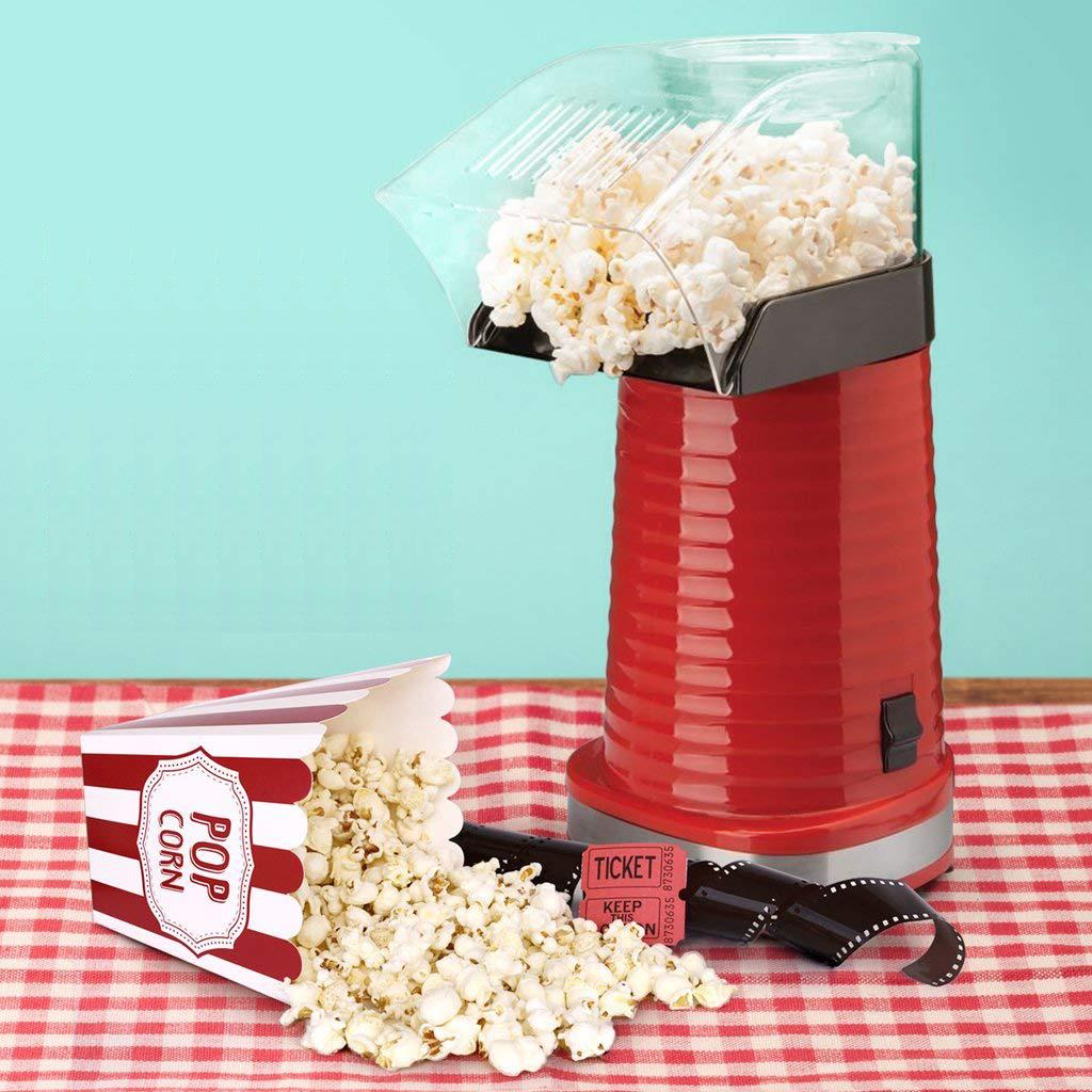 Sensiohome Pop & Sizzle – Round Waffle Maker + Popcorn Maker - Value Bundle