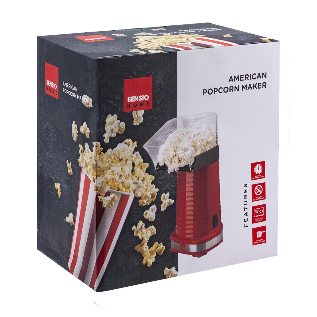 Sensio Home Popcorn Maker 1200W | Fat Free and Healthy