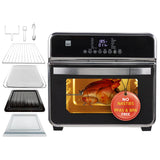 Sensiohome Oven Chill – Gourmet Pro 15L Airfryer Oven + Black 10L Mini Fridge - Value Bundle
