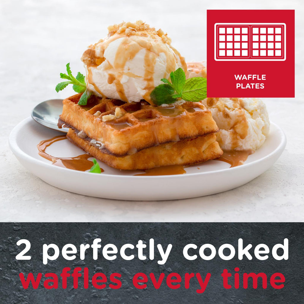 Sensio Home Multi Functional 3 in 1 Stylish Waffle, Deep Fill Sandwich, Grill & Panini Maker
