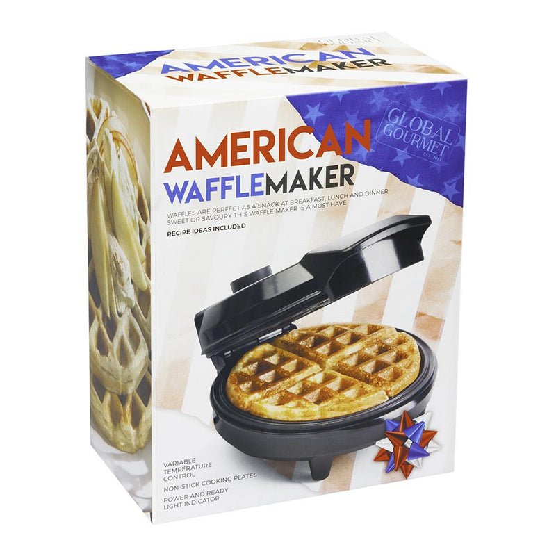 Sensiohome Choco Swirl – Round Waffle Maker + Mini Chocolate Fountain Fondue Set - Value Bundle