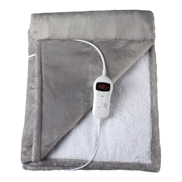 Sensio Home Luxury Heated Throw Electric Blanket Grey
