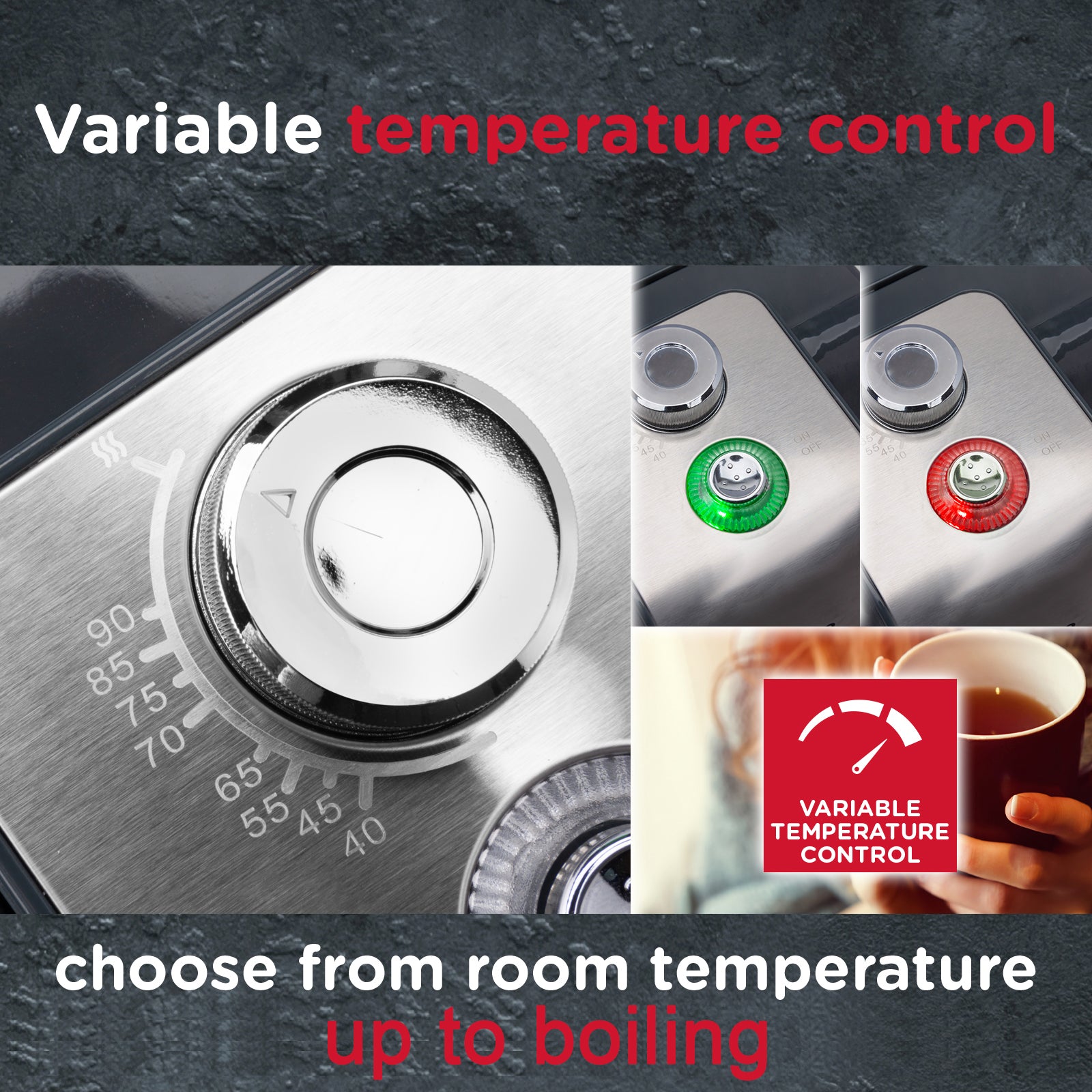 Value Bundle: Instant Hot Water Dispenser + Water Filter Cartridges 6 Pack