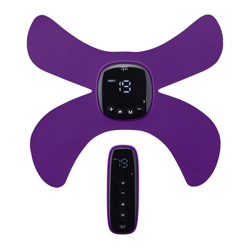 Sensio Spa Wireless TENS EMS & Heat Massager for Pain Relief, Nerve Muscle Stimulator With 19 Intensity Levels & 6 Modes, Purple