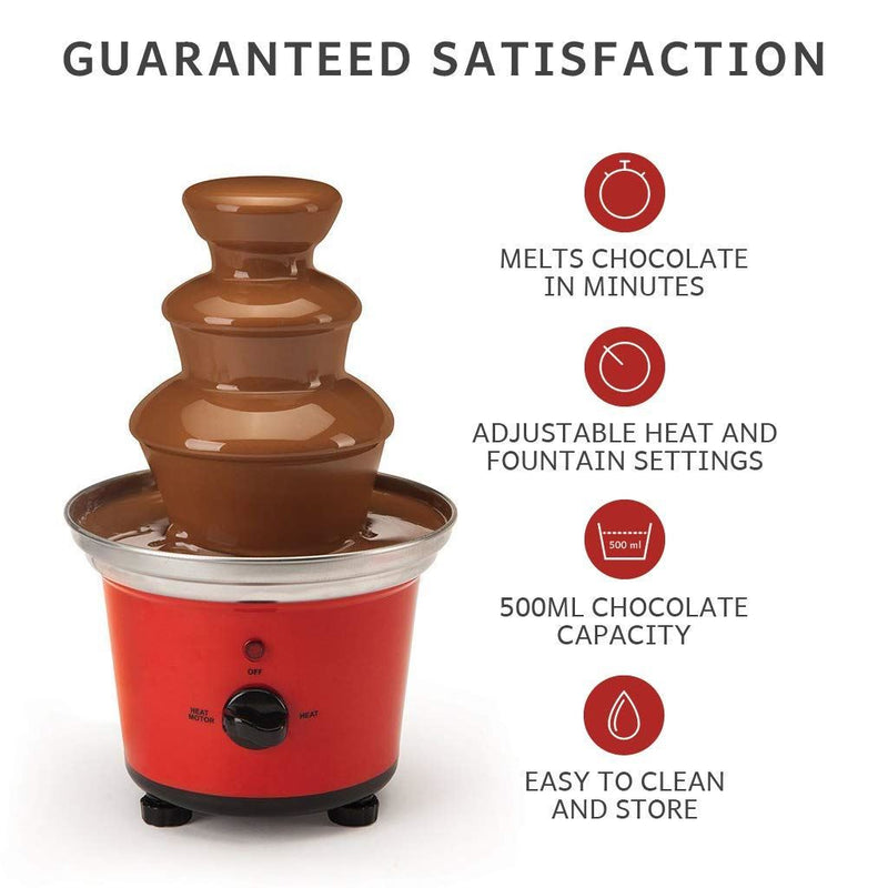 Global Gourmet by Sensio Home Belgian Chocolate Fountain Fondue Large Set | 500ml Capacity