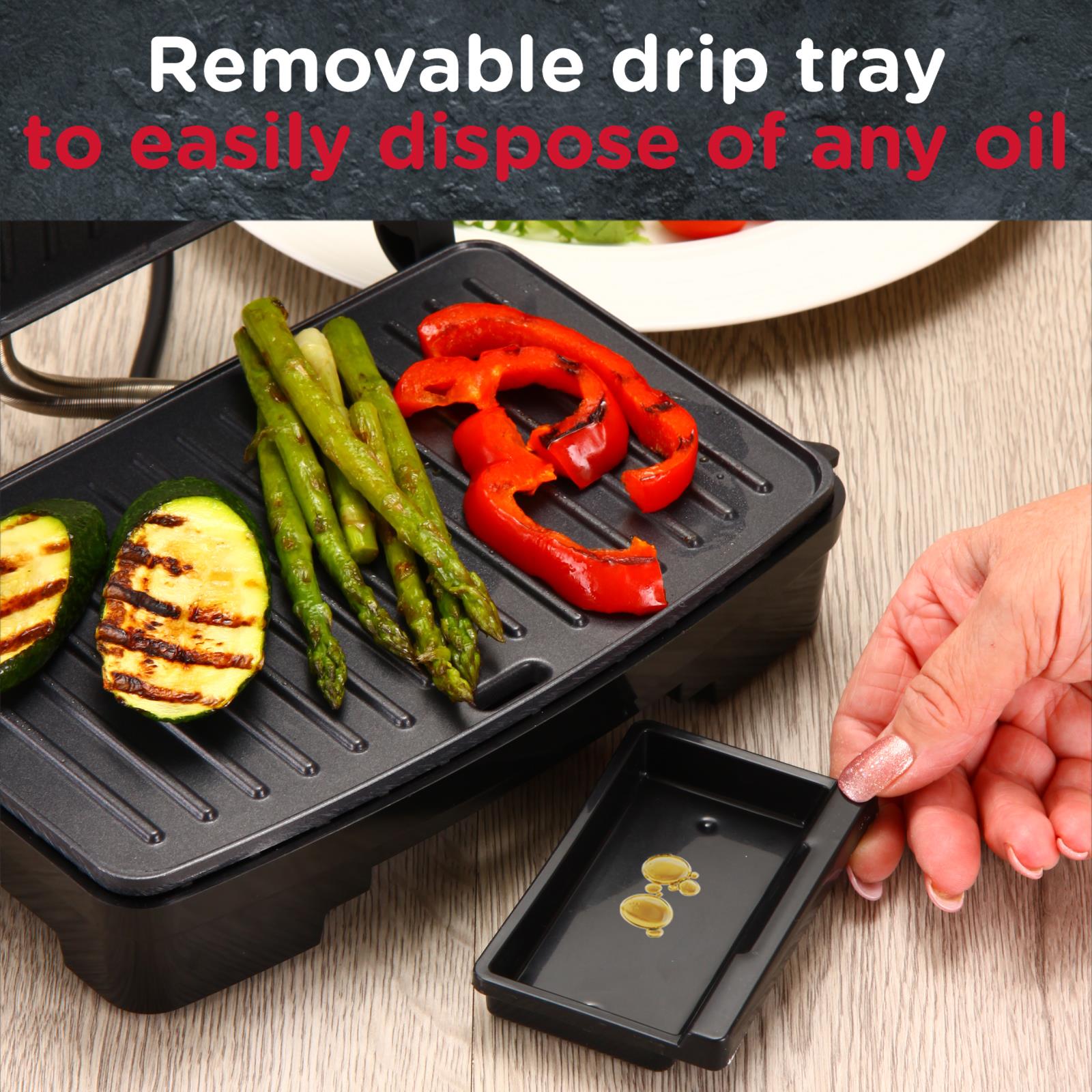 Sensio Home Panini Press, Sandwich Toaster & Health Grill - Non-Stick Easy Clean Plates