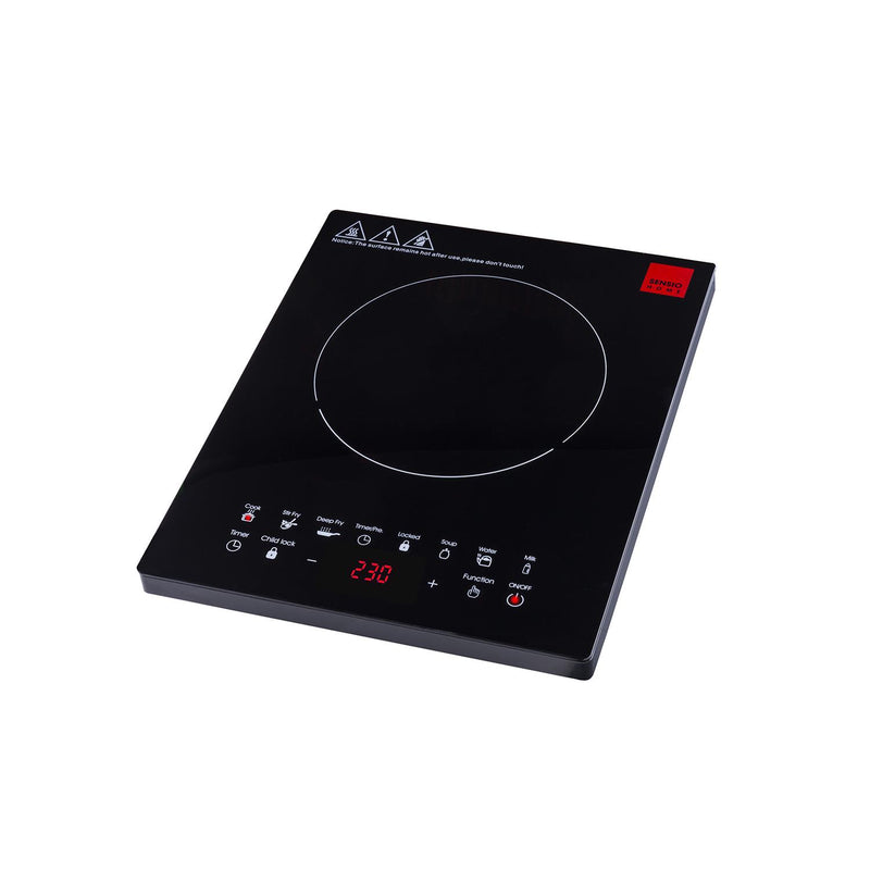 Sensio Home Electric Digital Induction Hob 8 Adjustable Temperature & Power Settings, 6 Cooking Settings