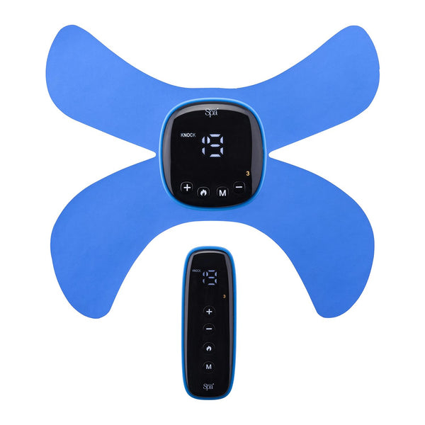 Sensio Spa Wireless TENS EMS & Heat Massager for Pain Relief, Nerve Muscle Stimulator With 19 Intensity Levels & 6 Modes, Blue