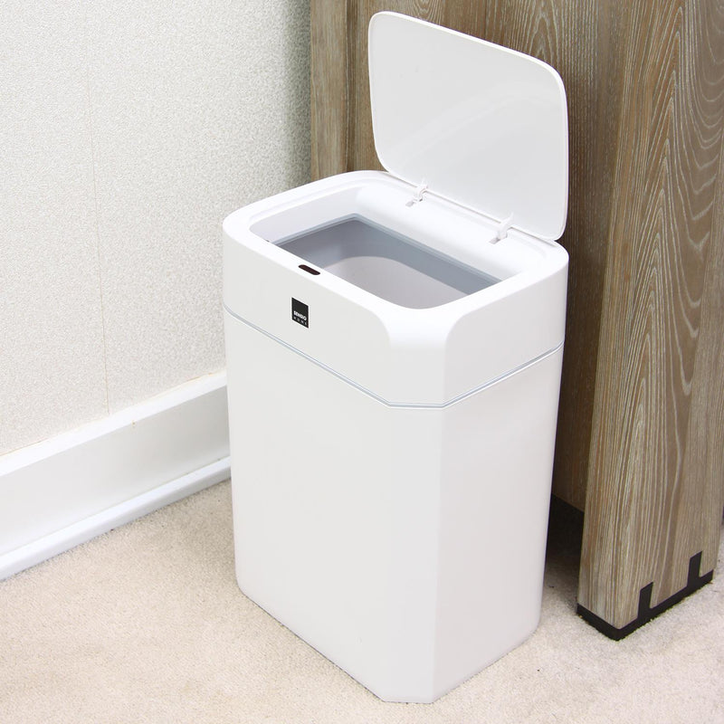 Sensio Home Value 2 Pack 12L+16L Waterproof Motion Sensor Trash Cans with Auto Lids