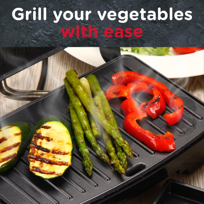 Sensio Home Panini Press, Sandwich Toaster & Health Grill - Non-Stick Easy Clean Plates