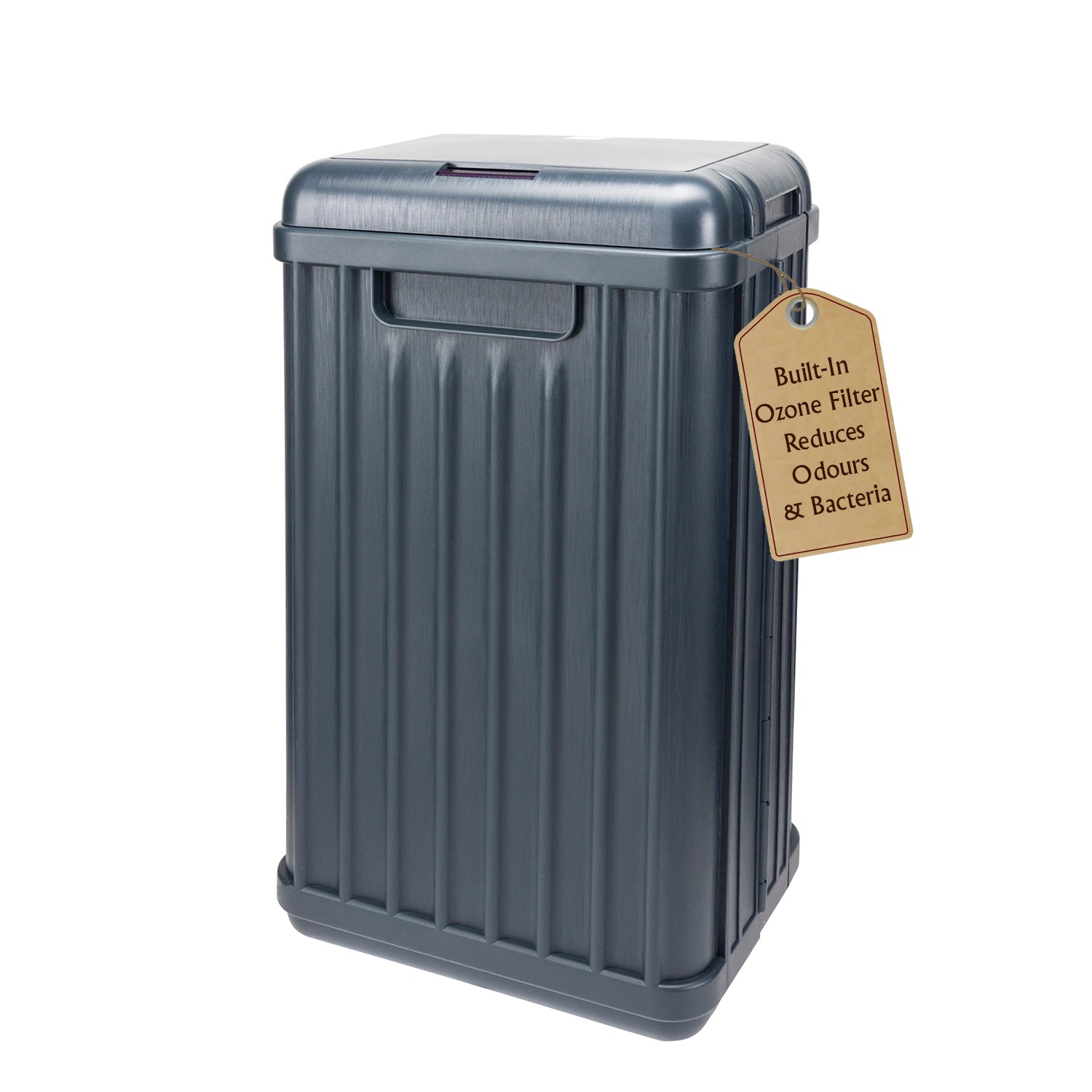 Sensio Home 50 Litre Large Waterproof Motion Sensor Trash Can Dust Bin with Auto Lid, Black