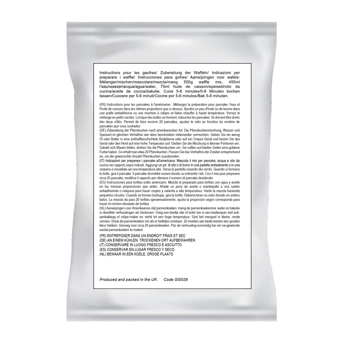 Luxury Belgian Style Waffle & Pancake Mix 4 x 1KG