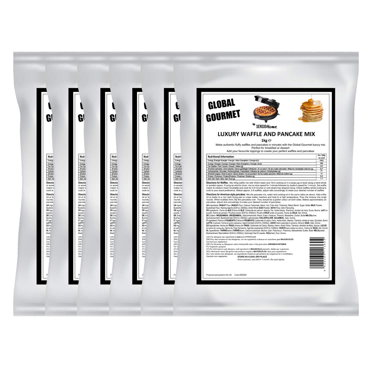 Luxury Belgian Style Waffle & Pancake Mix 6 x 1KG