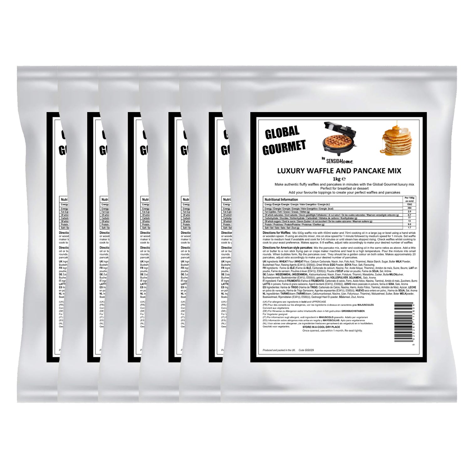 Luxury Belgian Style Waffle & Pancake Mix 6 x 1KG