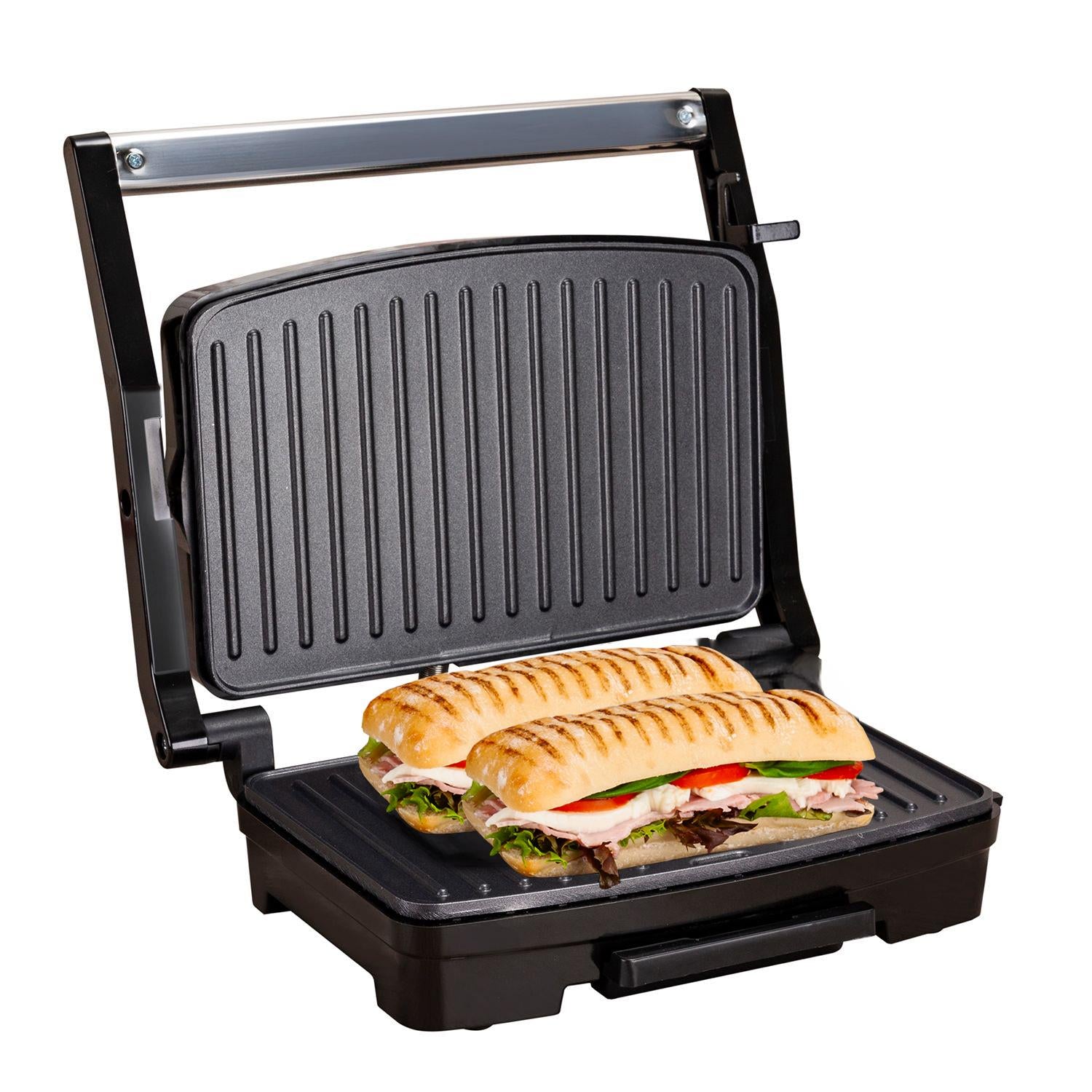 Sensio Home Panini Press, Sandwich Toaster & Health Grill - Non-Stick Easy Clean Plates