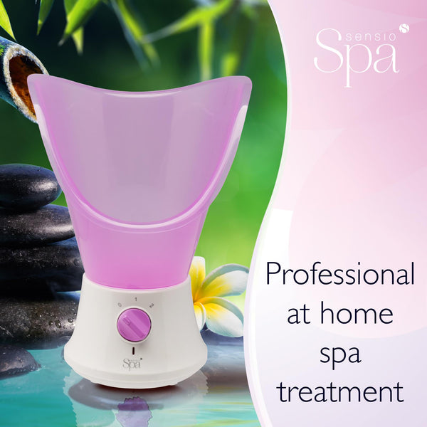 Sensio Spa Facial Steamer & Nasal Inhaler with Aromatherapy Pod & 4 Piece Beauty Tools