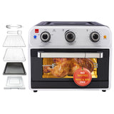 Sensiohome Roast & Chill – Mega 21L Capacity Air Fryer Oven + Grey 10L Mini Fridge - Value Bundle