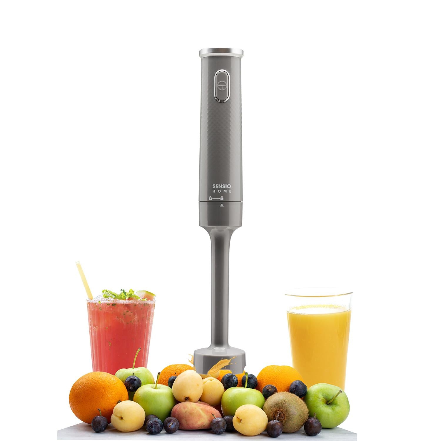 Sensio Home Hand Blender Cool Grey 200W Stick Immersion Blender