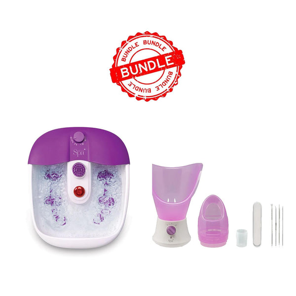 Sensiohome Steam Relax – Foot Spa Massager + Facial Steamer & Nasal Inhaler - Value Bundle