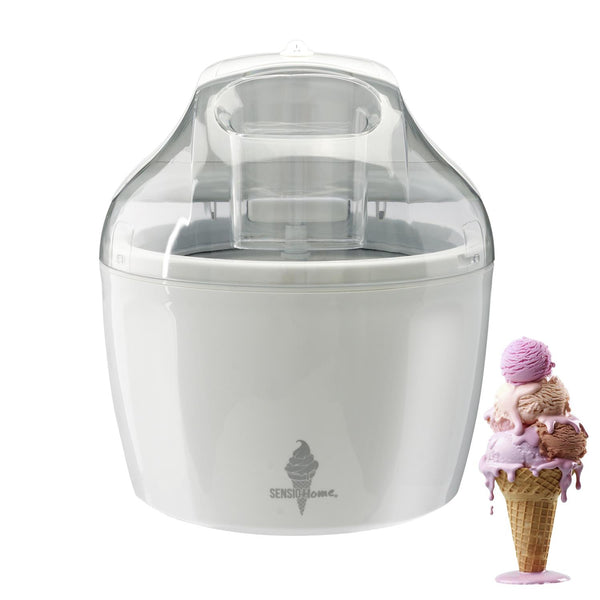 Sensio Home Ice Cream Maker Machine | White