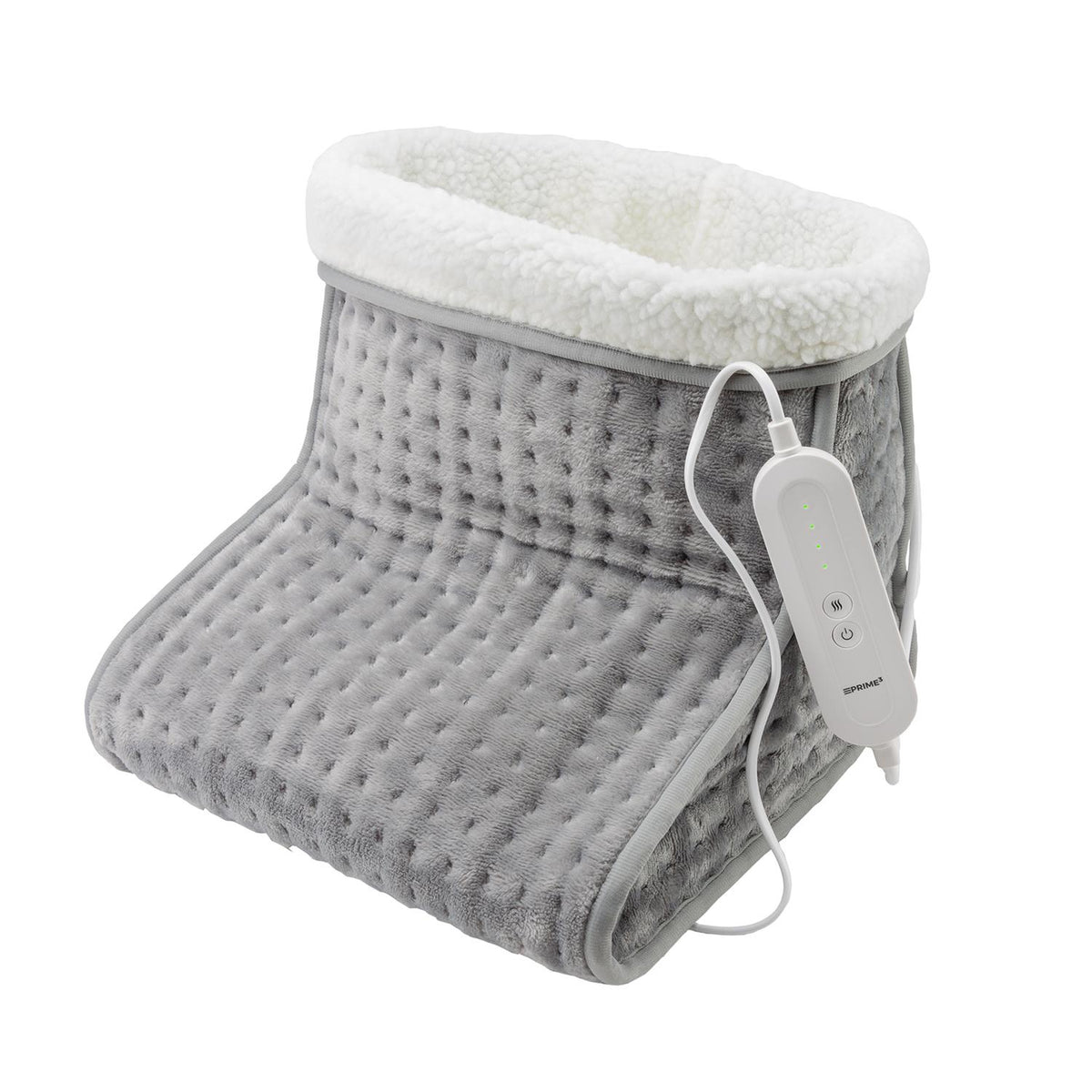 Sensiohome Snug Set – Grey Luxury Heated Throw + Foot Warmer - Value Bundle