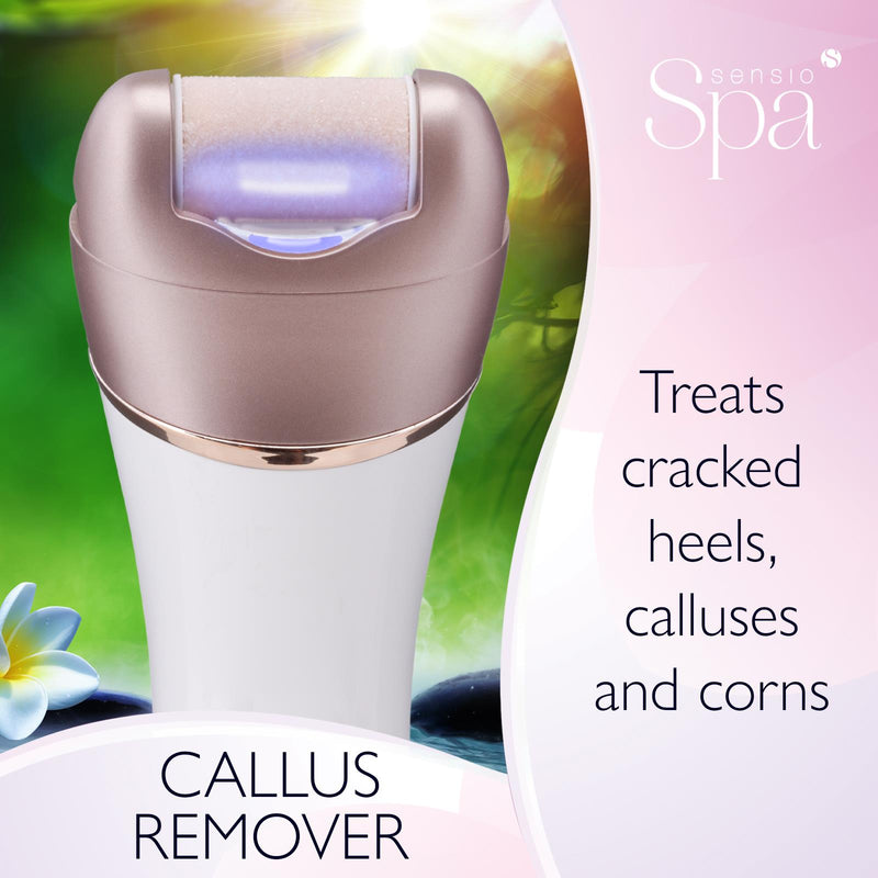 Sensio Spa Multifunctional 5 In 1 Callus Hard Skin Remover, Epilator, Shaver, Exfoliator, Massager