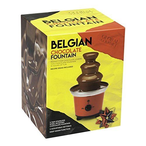 Global Gourmet by Sensio Home Belgian Chocolate Fountain Fondue Large Set | 500ml Capacity