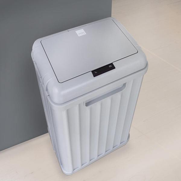 Sensio Home 50 Litre Large Waterproof Motion Sensor Trash Can Dust Bin with Auto Lid, Grey