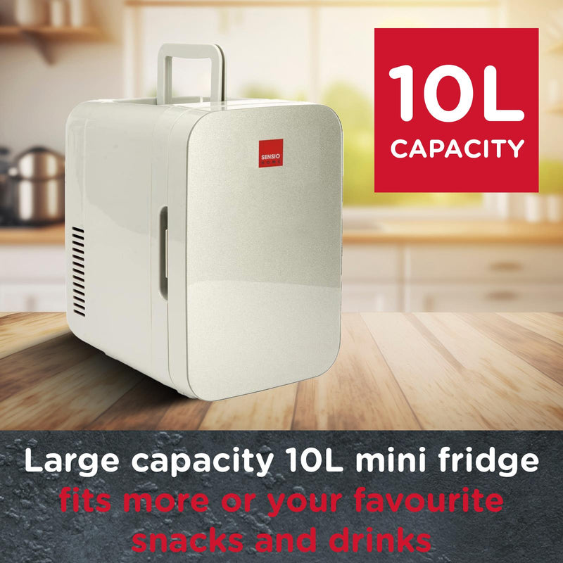 Sensiohome Frost Mix – Grey 10L Mini Fridge + Black 15L Mini Fridge - Value Bundle
