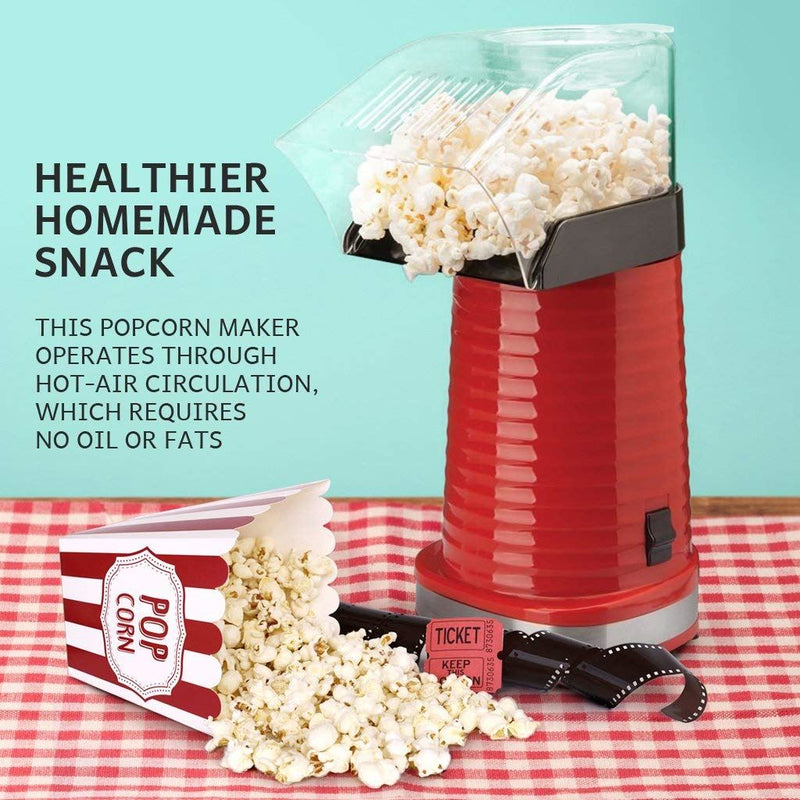 1200w Hot Air Popcorn Poppers Machine No Oil Needed,Popcorn