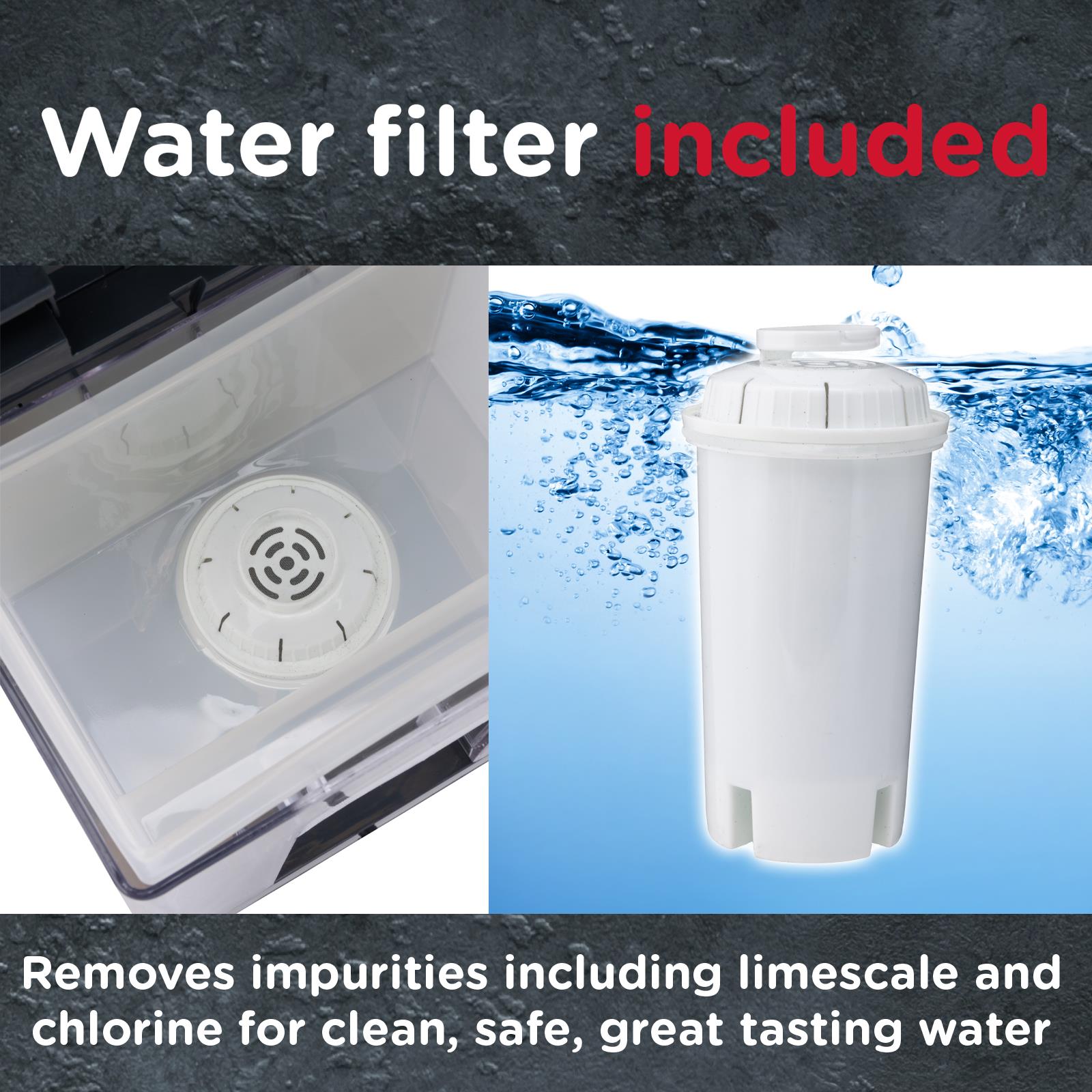 Sensio Home Instant Hot Water Dispenser - Integrated Water Filter - Variable Temperature Control – 2.2L