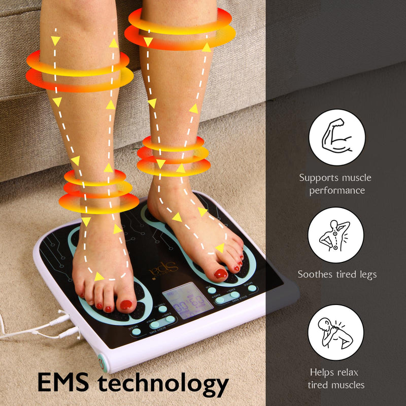 Sensiohome Zap Pack – Foot & Legs EMS Machine + EMS & Heat Massager Blue - Value Bundle