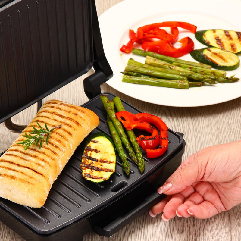 Sensio Home Panini Press, Sandwich Toaster & Health Grill - Non-Stick Easy Clean Plates