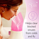 Sensio Spa Facial Steamer & Nasal Inhaler with Aromatherapy Pod & 4 Piece Beauty Tools