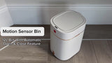 Sensio Home 12 Litre Waterproof Motion Sensor Trash Can Dust Bin with Auto Lid