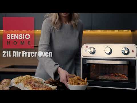 Sensio Home Mega 21L Capacity Air Fryer Oven, Family Size Healthy Cooking, 1800W Multifunctional